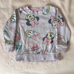 3 for 12 💗 Disney Kids Minnie and Daisy Pink Sweatshirt